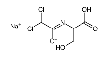 sodium,2-[(2,2-dichloroacetyl)amino]-3-hydroxypropanoate结构式