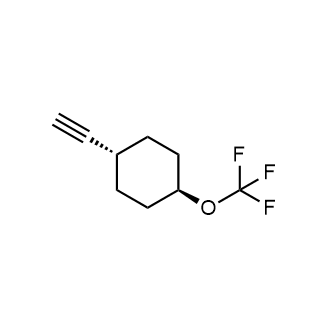 反式-1-乙炔基-4-(三氟甲氧基)环己烷结构式