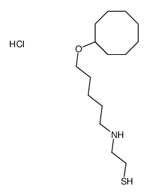 2-(5-cyclooctyloxypentylamino)ethanethiol,hydrochloride Structure