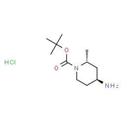 (2R,4S)-4-氨基-2-甲基哌啶-1-羧酸叔丁酯盐酸盐结构式