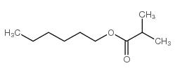 异丁酸己酯结构式
