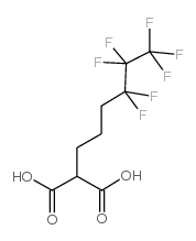 2-(4,4,5,5,6,6,6-七氟己基)丙二酸结构式