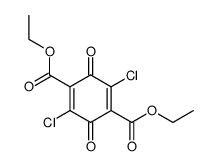 diethyl 2,5-dichloro-3,6-dioxocyclohexa-1,4-diene-1,4-dicarboxylate结构式