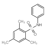 Benzenesulfonamide,2,4,6-trimethyl-N-phenyl- Structure