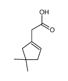 (9ci)-4,4-二甲基-1-环戊烯-1-乙酸结构式
