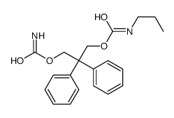 (3-carbamoyloxy-2,2-diphenylpropyl) N-propylcarbamate Structure
