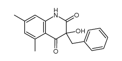 3-benzyl-3-hydroxy-5,7-dimethylquinoline-2,4(1H,3H)-dione结构式