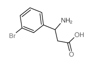 (S)-3-氨基-3-(3-溴苯基)-丙酸结构式