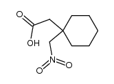 1-(nitromethyl)cyclohexyl-acetic acid结构式