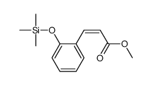 3-[o-[(Trimethylsilyl)oxy]phenyl]propenoic acid methyl ester结构式