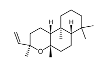 (3R,6aα,10bα)-Dodecahydro-3,4aα,7,7,10aβ-pentamethyl-3α-vinyl-1H-naphtho[2,1-b]pyran structure