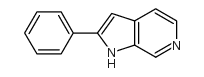 2-苯基-1H-吡咯并-2,3-c吡啶结构式
