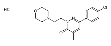 6-(4-chlorophenyl)-4-methyl-2-(2-morpholin-4-ylethyl)pyridazin-3-one,hydrochloride Structure