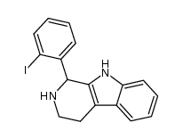 1-(2-iodo-phenyl)-2,3,4,9-tetrahydro-1H-β-carboline Structure