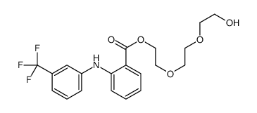 2-[2-(2-hydroxyethoxy)ethoxy]ethyl 2-[[3-(trifluoromethyl)phenyl]amino]benzoate结构式