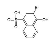 7-bromo-8-hydroxyquinoline-5-sulfonic acid Structure