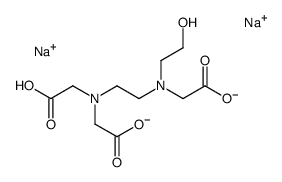 disodium,2-[2-[carboxylatomethyl(carboxymethyl)amino]ethyl-(2-hydroxyethyl)amino]acetate Structure