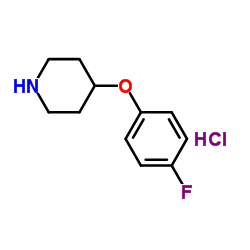 4-(4-Fluorophenoxy)piperidine hydrochloride (1:1) Structure