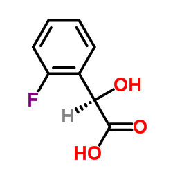 (2-Fluorophenyl)(hydroxy)acetic acid Structure