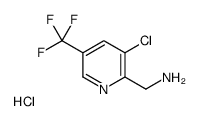 2-(氨甲基)-3-氯-5-三氟甲基吡啶盐酸盐结构式