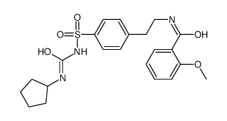 N-[2-[4-(cyclopentylcarbamoylsulfamoyl)phenyl]ethyl]-2-methoxybenzamide Structure