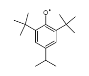 2,6-Di-tert-butyl-4-isopropyl-phenoxyl结构式