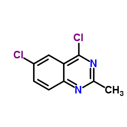 4,6-二氯-2-甲基喹唑啉结构式
