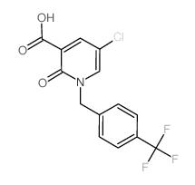5-Chloro-2-oxo-1-[4-(trifluoromethyl)benzyl]-1,2-dihydro-3-pyridinecarboxylic acid Structure