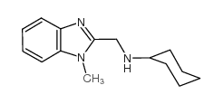 环己基-(1-甲基-1H-苯并咪唑-2-基甲基)-胺结构式