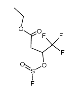 ethyl 4,4,4-trifluoro-3-((fluorosulfinyl)oxy)butanoate Structure