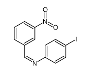 N-(3-Nitrobenzylidene)-4-iodoaniline structure