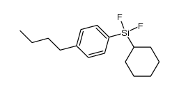 (4-butylphenyl)(cyclohexyl)(difluoro)silane结构式