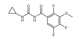 1-cyclopropyl-3-(2,4,5-trifluoro-3-methoxy-benzoyl)-urea Structure