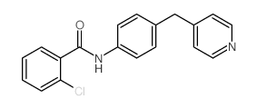 2-氯-n-(4-(吡啶-4-甲基)苯基)苯甲酰胺结构式
