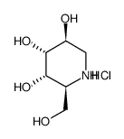 1-DEOXY-L-ALTRONOJIRIMYCIN, HYDROCHLORIDE Structure