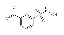 3-[(甲氨基)磺酰基]苯甲酸结构式