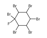 1-Fluoro-1,2,3,4,5,6-hexabromocyclohexane结构式