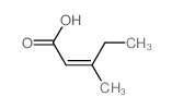 3-甲基-2-戊烯酸结构式