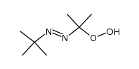 2-(t-butylazo)prop-2-yl hydroperoxide Structure