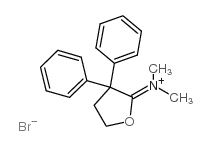 3,3-二苯基四氢呋喃-2-亚基二甲基溴化胺结构式
