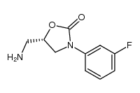 (S)-5-(AMINOMETHYL)-3-(3-FLUOROPHENYL)OXAZOLIDIN-2-ONE结构式