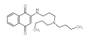 1,4-Naphthalenedione,2-[[3-(dibutylamino)propyl]amino]- Structure