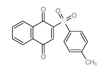2-(4-methylphenyl)sulfonylnaphthalene-1,4-dione结构式