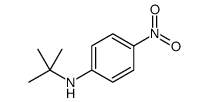 N-叔丁基-4-硝基苯胺结构式