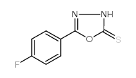 5-(4-氟苯基)-1,3,4-噁二唑-2(3H)-硫酮结构式