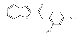 苯并呋喃-2-羧酸(4-氨基-2-甲基-苯基)-酰胺结构式