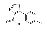 5-(4-氟-苯基)-噻唑-4-羧酸结构式