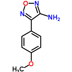 4-(4-Methoxyphenyl)-1,2,5-oxadiazol-3-amine结构式