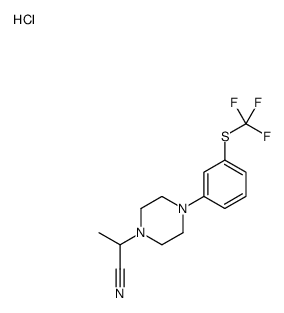4-[3-[(trifluoromethyl)thio]phenyl]piperazine-1-propiononitrile monohydrochloride结构式