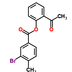 2-Acetylphenyl 3-bromo-4-methylbenzoate结构式